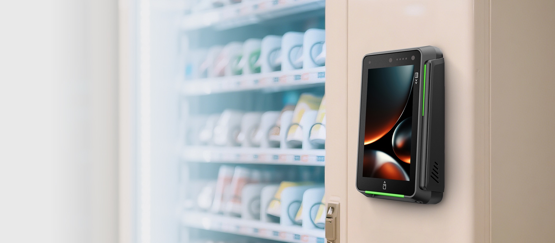 EZ2C5320 unattended payment terminal on a vending machine